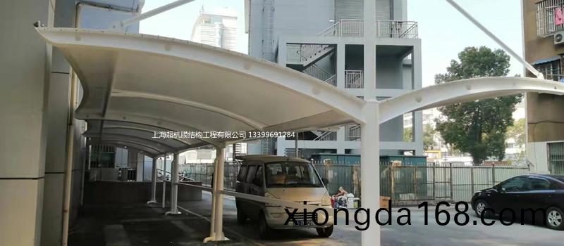 雙開(kai)膜結(jié)(jie)構(gòu)(gou)停車(che)棚(peng)