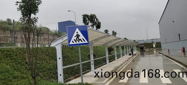 `7字(zi)型膜(mo)結構停車棚(peng)—重(zhong)慶(qing)永翔二(er)期(qi)工(gong)地項(xiang)目(mu)`
