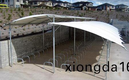 `膜(mo)結構(gou)自行(xing)車(che)雨棚設(she)計`